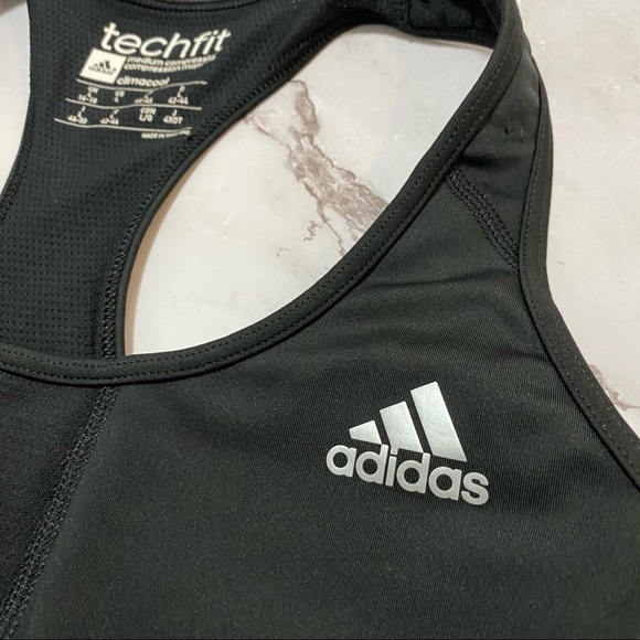 🛍 3/$45 Adidas Tech-fit Climacool Sports Bra - Picture 3 of 5